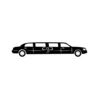 Limousine simple icon vector