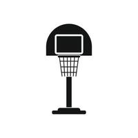 Basketball goal on a playground icon vector
