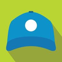 Sun cap icon, flat style vector