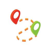 GPS navigator isometric 3d icon vector