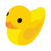 Toy duck isometric 3d icon vector