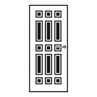 icono de la puerta de entrada en estilo simple vector