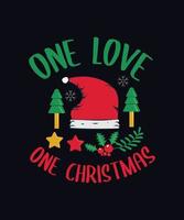 Christmas Typography T-Shirt Design vector