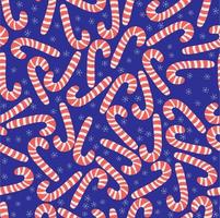 Vector candy canes simple pattern