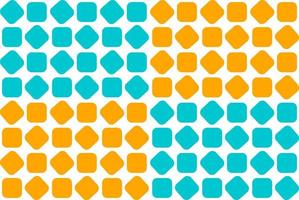 Geometric pattern seamless. Orange and aquamarine colors with rhombus. Vector illustration.