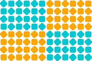 Geometric pattern seamless. Orange and aquamarine colors with rhombus. Vector illustration.