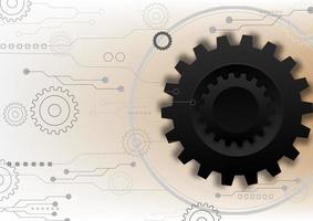Gears mechanical hardware technology engineering industrial abstract background vector illustration