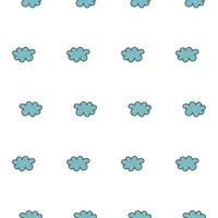 Clouds pattern. Cute hand drawn clouds for fabrics, wrapping paper, textiles, baby wallpapers, backgrounds. vector