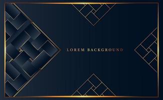 diamond shapes background in gold and dark blue vector