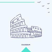 COLOSSEUM skyline vector illustration