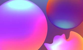 Three dimensional colorful circle background vector