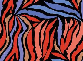 Patrón de piel de cebra abstracto muy colorido. Perfecto para carteles, tazas, tarjetas y más. ilustración vectorial vector