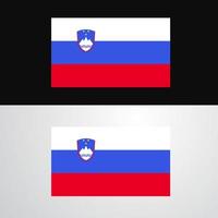 Slovenia Flag banner design vector