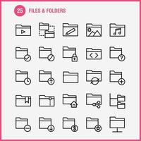 Files And Folders Line Icon Pack For Designers And Developers Icons Of Connect Folder Network Files Edit Folder Pencil Write Vector