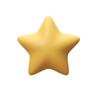 Yellow stars for decorating the Christmas tree during the festive season. png