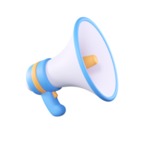 3D megaphone announcement product promotion alert. png