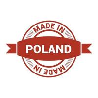 Poland stamp design vector