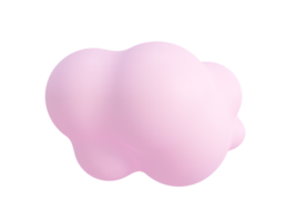 3D Clouds. Fluffy clouds in the sky for decorating cartoon scenes. png