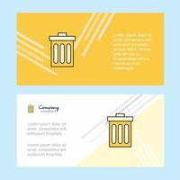 Trash abstract corporate business banner template horizontal advertising business banner vector