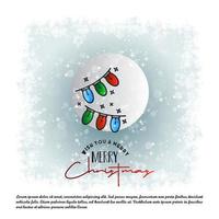 Christmas card design with elegant design and elegant background vector