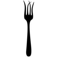 Vector illustration of bent, dented, broken cutlery. Broken cutlery on a white background.