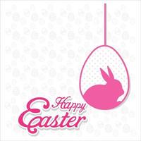 Happy Easter day card with creative design typography vector