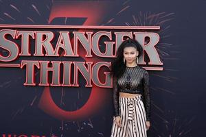 LOS ANGELES - JUN 28 - Sierra Capri at the Stranger Things Season 3 World Premiere at the Santa Monica High School on June 28, 2019 in Santa Monica, CA photo