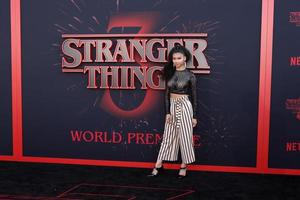 LOS ANGELES - JUN 28 - Sierra Capri at the Stranger Things Season 3 World Premiere at the Santa Monica High School on June 28, 2019 in Santa Monica, CA photo