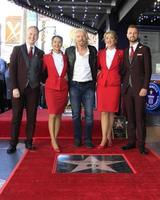 LOS ANGELES - OCT 16 - Sir RIchard Branson, VIrigin Airlines staff at the Sir Richard Branson Star Ceremony on the Hollywood Walk of Fame on October 16, 2018 in Los Angeles, CA photo