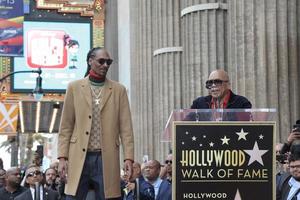 LOS ANGELES - NOV 19 - Snoop Dogg, Quincy Jones at the Snoop Dogg Star Ceremony on the Hollywood Walk of Fame on November 19, 2018 in Los Angeles, CA photo