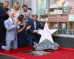 LOS ANGELES - AUG 20 - Steve Carell, Judy Greer, Bryan Cranston, Mitch O Farrell, Jennifer Garner, Leron Guber at the Jennifer Garner Star Ceremony on the Hollywood Walk of Fame on August 20, 2018 in Los Angeles, CA photo