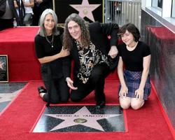 LOS ANGELES - AUG 27 - Suzanne Yankovic, Weird Al Yankovic, Nina Yankovic at the Weird Al Yankovic Star Ceremony on the Hollywood Walk of Fame on August 27, 2018 in Los Angeles, CA photo