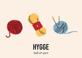 Set of hand knit labels, badges and design elements vector