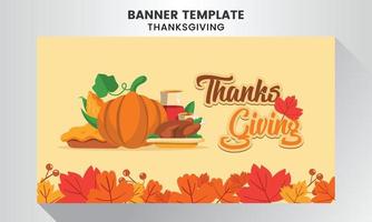 Thanksgiving celebration  background template vector