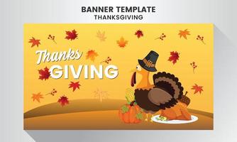 Thanksgiving celebration  background template vector