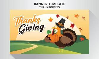 Thanksgiving celebration  background template vector