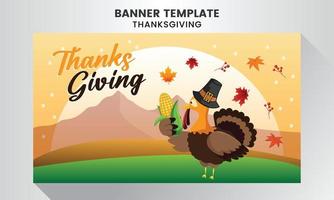 Thanksgiving celebration  background template vector