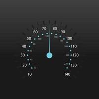 Car speed meter design vector