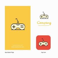 Game controller Company Logo App Icon and Splash Page Design Creative Business App Design Elements vector