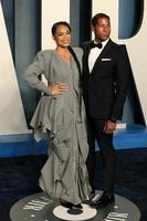 LOS ANGELES - MAR 27 - Rosario Dawson, Hassan Pierre at the Vanity Fair Oscar Party at Wallis Annenberg Center for the Performing Arts on March 27, 2022 in Beverly Hills, CA photo