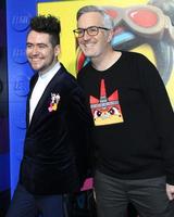 los angeles - 2 de febrero - ross haynes, matthew ashton en la lego movie 2 - estreno de la segunda parte en el teatro del pueblo el 2 de febrero de 2019 en westwood, ca foto