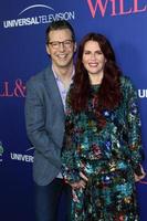 LOS ANGELES - JUN 9 - Sean Hayes, Megan Mullally at the Will and Grace FYC Event at the Harmony Gold Theatre on June 9, 2018 in Los Angeles, CA photo
