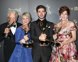 LOS ANGELES - APR 29 - Nicolas Coster, Mary Beth Evans, Kristos Andrews, Carlyn Hennesy at the 2017 Creative Daytime Emmy Awards at the Pasadena Civic Auditorium on April 29, 2017 in Pasadena, CA photo