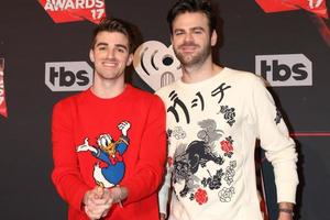 LOS ANGELES - MAR 5 - The Chainsmokers, Andrew Taggart, Alex Pall at the 2017 iHeart Music Awards at Forum on March 5, 2017 in Los Angeles, CA photo