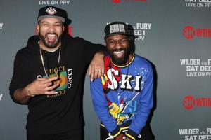 LOS ANGELES - DEC 1 - The Kid Mero, Desus Nice at the Heavyweight Championship Of The World Wilder vs. Fury - Arrivals at the Staples Center on December 1, 2018 in Los Angeles, CA photo