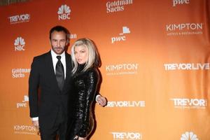 LOS ANGELES - DEC 3 - Tom Ford, Fergie at the 2017 TrevorLIVE Los Angeles at Beverly Hilton Hotel on December 3, 2017 in Beverly Hills, CA photo