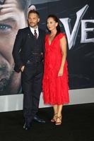 LOS ANGELES - OCT 1 - Tom Hardy, Kelly Marcel at the Venom Premiere at the Village Theater on October 1, 2018 in Westwood, CA photo