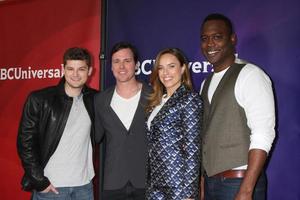 LOS ANGELES, JAN 19 - Kevin BIgley, Bob Fisher, Jessica McNamee, Kevin Daniels at the NBC TCA Winter 2014 Press Tour at Langham Huntington Hotel on January 19, 2014 in Pasadena, CA photo