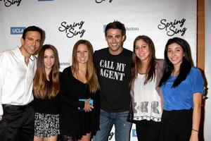 LOS ANGELES, MAY 16 - Bill Dorfman, daughters, Jonathan Bennett, friends at the UCLA s Spring Sing 2014 at Pauley Pavilion UCLA on May 16, 2014 in Westwood, CA photo