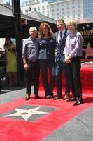 LOS ANGELES, JUN 2 - Bob Tuschman, Susie Fogelson, Brooke Johnson at the Bobby Flay Hollywood Walk of Fame Ceremony at the Hollywood Blvd on June 2, 2015 in Los Angeles, CA photo